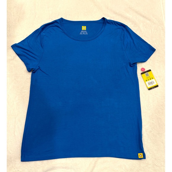 WonderWink Tops - WonderWink Womens 2XL Blue Short Sleeve T-Shirt True-Plus Fit 2209‎ NEW